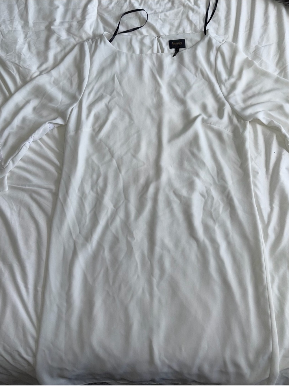 Laundry by Design White Long-Sleeve Women’s Dress